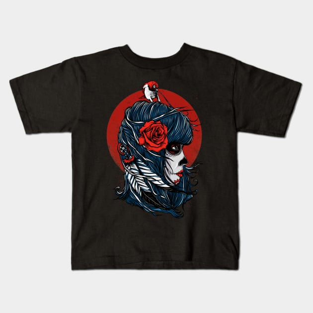 Bird Freedom Kids T-Shirt by Artwork Simpson